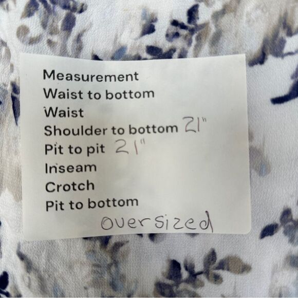 Mahina Womens Tie Front rayon Blouse lightweight floral Sleeve boho Hawaii - Picture 10 of 10